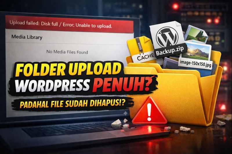 Folder Upload WordPress Penuh Padahal File Sudah Dihapus? Ini Solusinya