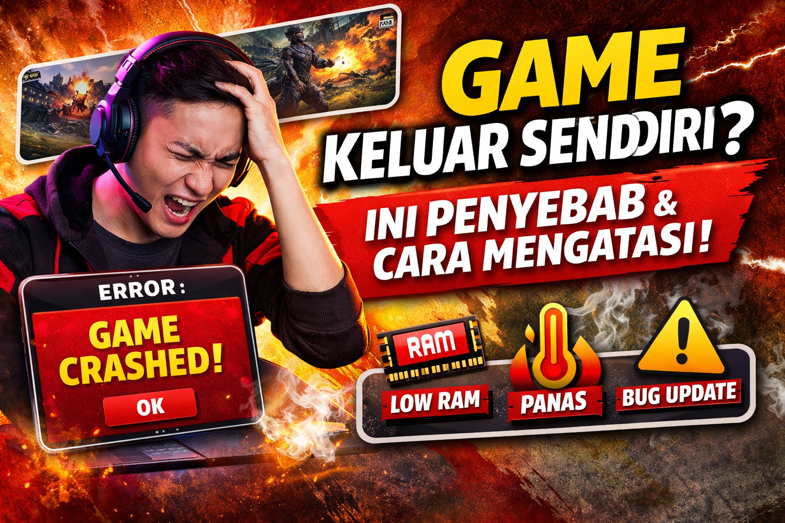 Kenapa Game Keluar Sendiri? 7 Penyebab & Cara Mengatasi di Android & iPhone