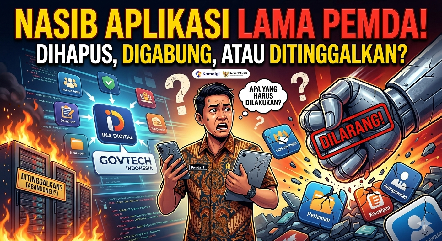 Nasib Aplikasi Lama Pemda Dihapus, Digabung, atau Ditinggalkan